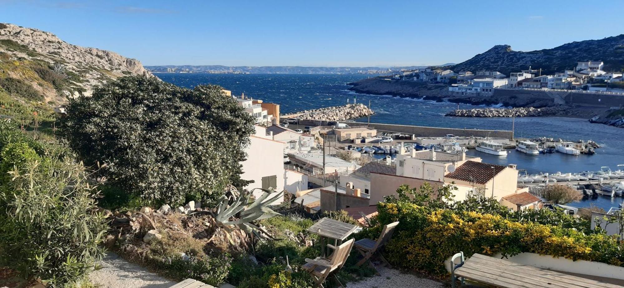 Cabanon Vue Mer Et Calanques Les Goudes Marsylia Zewnętrze zdjęcie